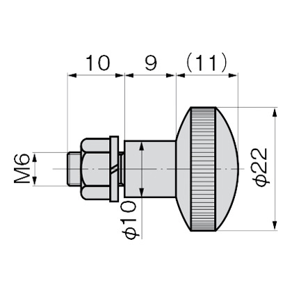 KNURLED KNOB FASTENERS